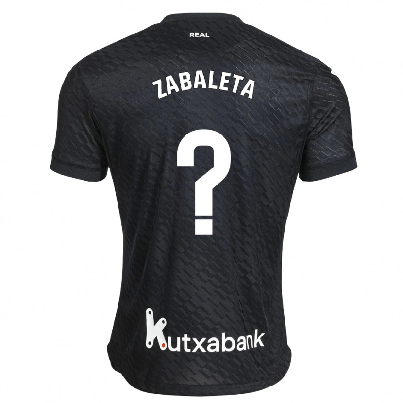 Danxen Mujer Camiseta Unax Zabaleta #0 Negro Blanco 2ª Equipación 2026/27 La Camisa