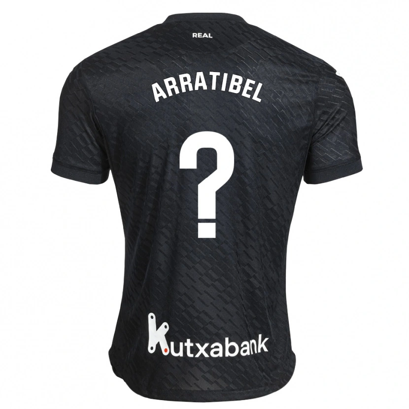 Danxen Mujer Camiseta Beñat Arratibel #0 Negro Blanco 2ª Equipación 2026/27 La Camisa