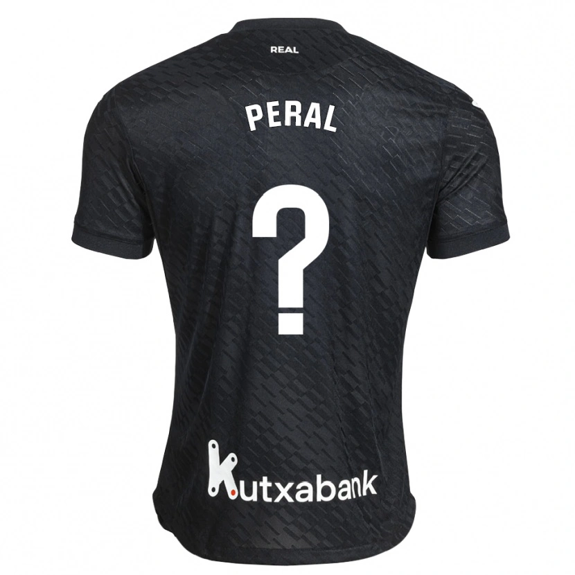 Danxen Mujer Camiseta Markel Peral #0 Negro Blanco 2ª Equipación 2026/27 La Camisa