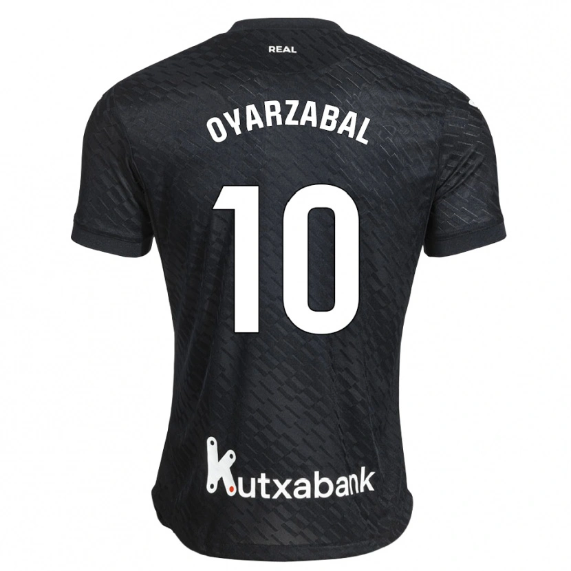 Danxen Mujer Camiseta Mikel Oyarzabal #10 Negro Blanco 2ª Equipación 2026/27 La Camisa