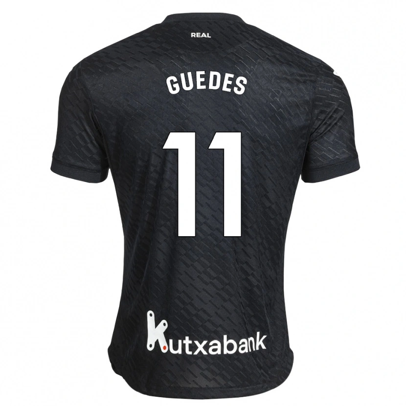 Danxen Mujer Camiseta Gonçalo Guedes #11 Negro Blanco 2ª Equipación 2026/27 La Camisa