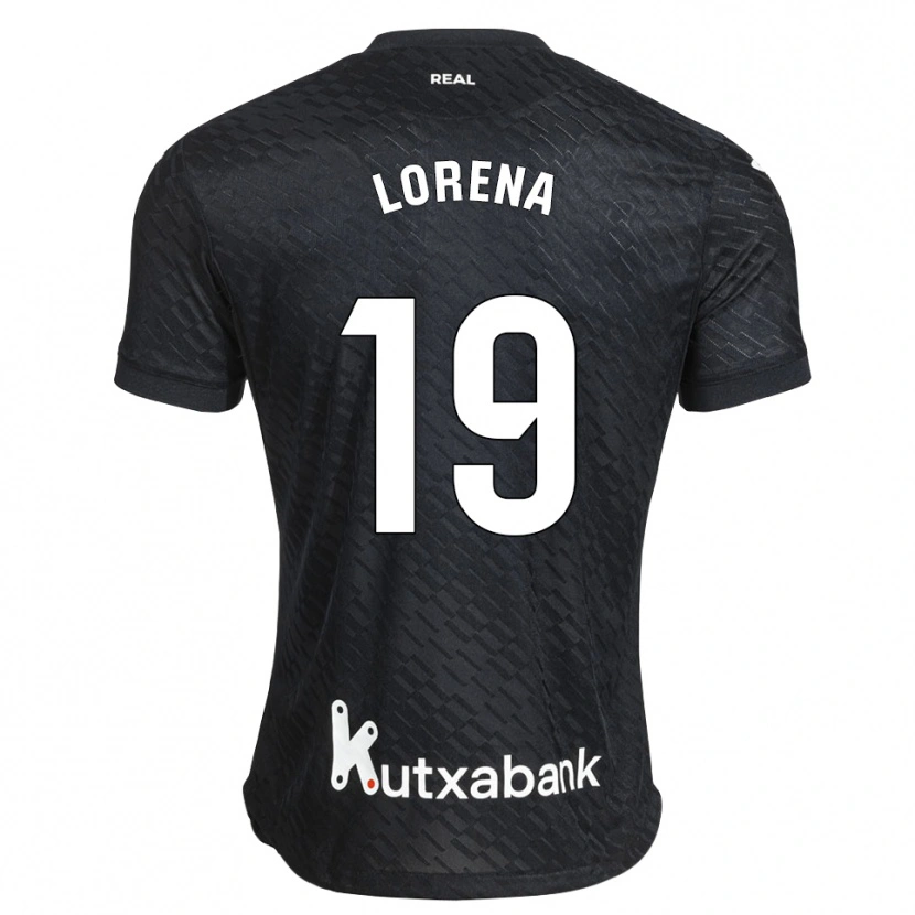 Danxen Mujer Camiseta Lorena Navarro Domínguez #19 Negro Blanco 2ª Equipación 2026/27 La Camisa