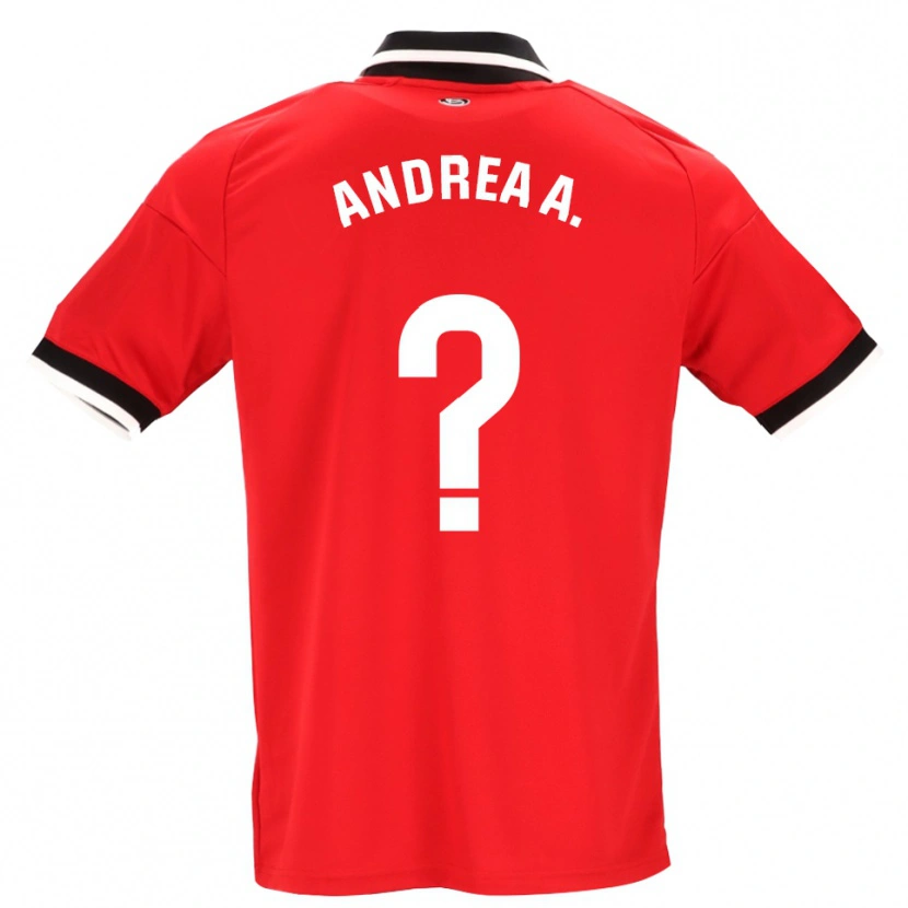 Danxen Mujer Camiseta Andrea Abigail Álvarez Donis #0 Negro Blanco Rojo 2ª Equipación 2026/27 La Camisa