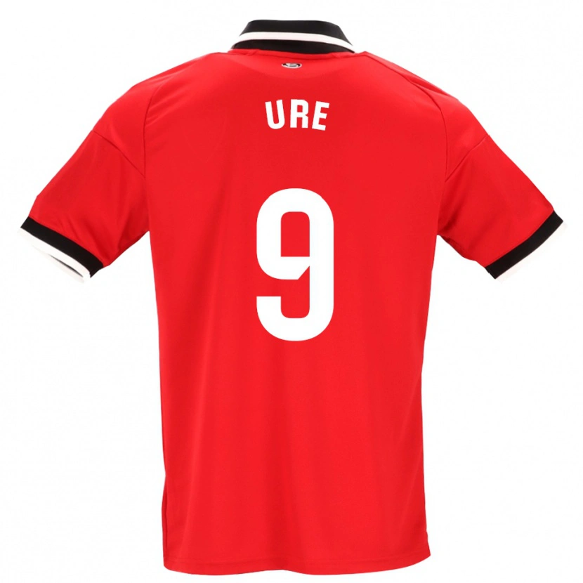 Danxen Mujer Camiseta Robbie Ure #9 Negro Blanco Rojo 2ª Equipación 2026/27 La Camisa