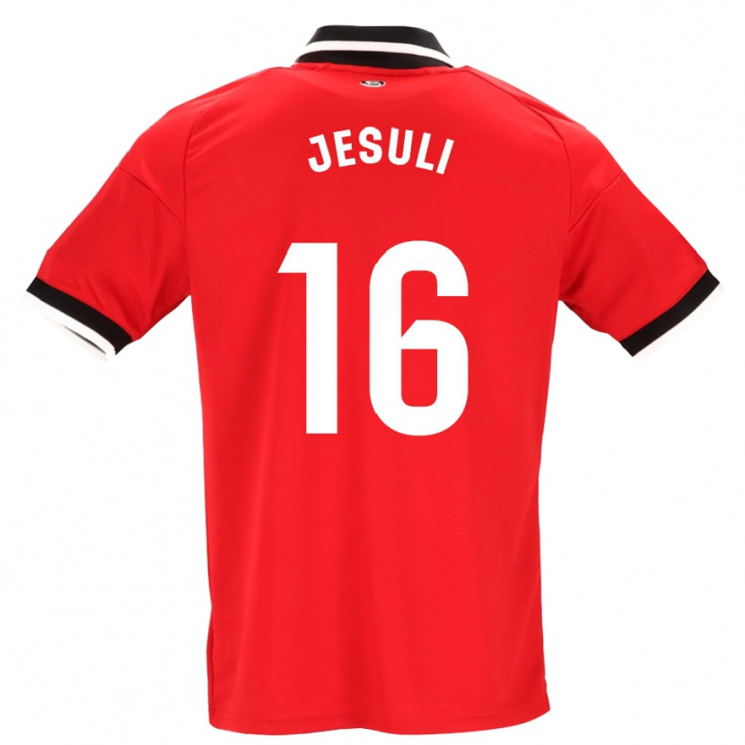 Danxen Mujer Camiseta Jesuli #16 Negro Blanco Rojo 2ª Equipación 2026/27 La Camisa