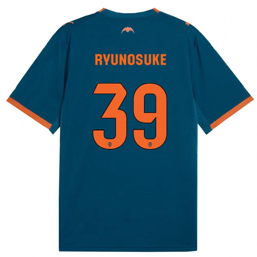 Danxen Mujer Camiseta Ryunosuke Sato #39 Azul Acero Naranja 2ª Equipación 2026/27 La Camisa