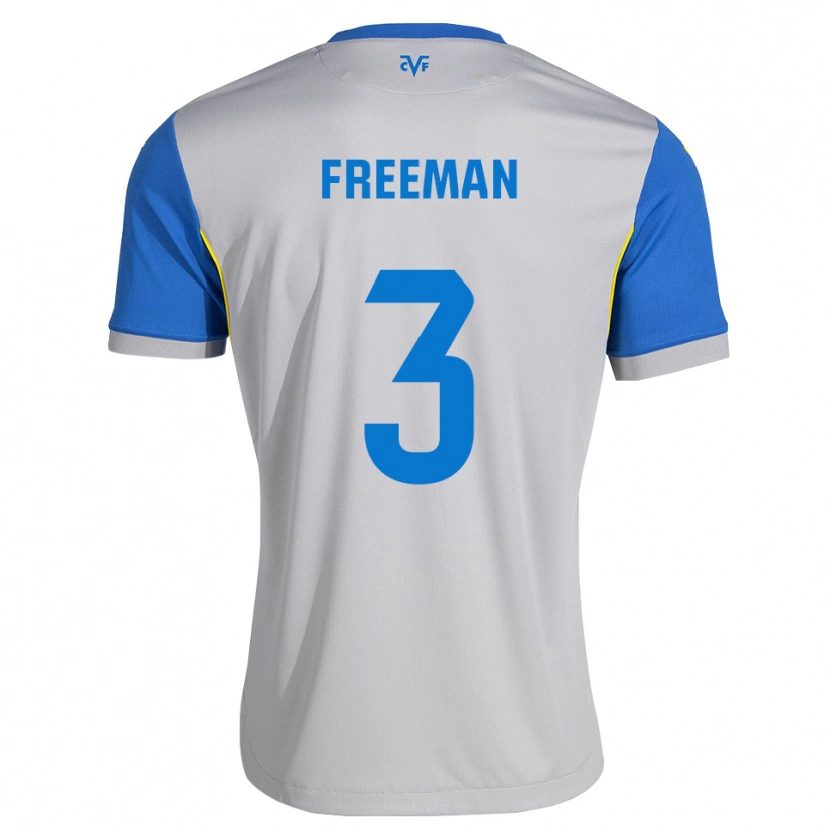 Danxen Mujer Camiseta Alex Freeman #3 Azul Lanzador Gris 2ª Equipación 2026/27 La Camisa