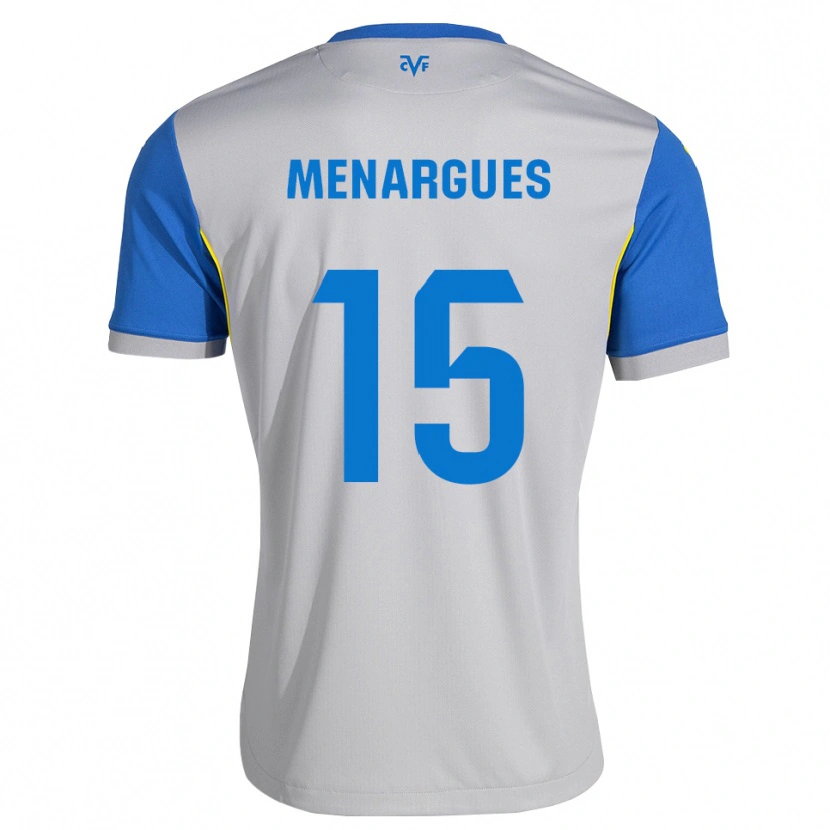Danxen Mujer Camiseta Joseda Menargues #15 Azul Lanzador Gris 2ª Equipación 2026/27 La Camisa