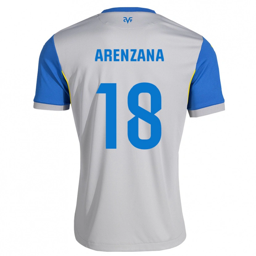 Danxen Mujer Camiseta Pablo Arenzana #18 Azul Lanzador Gris 2ª Equipación 2026/27 La Camisa