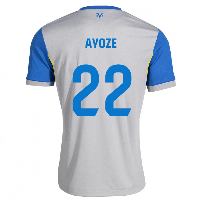 Danxen Mujer Camiseta Ayoze Pérez #22 Azul Lanzador Gris 2ª Equipación 2026/27 La Camisa