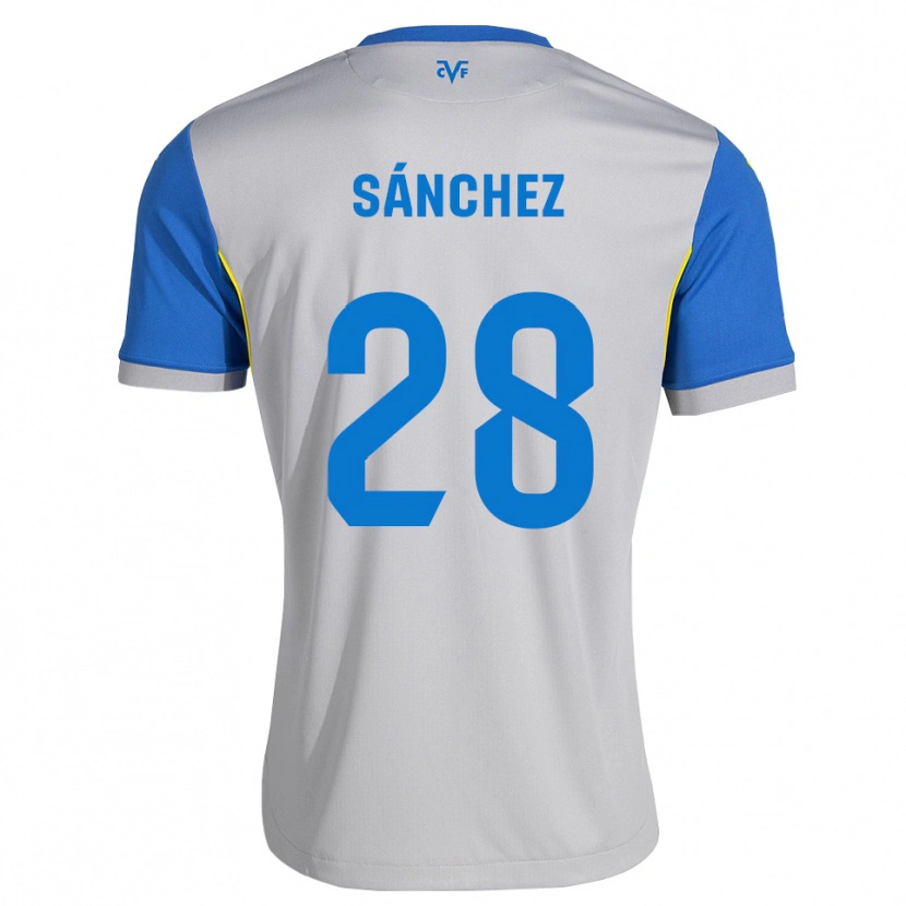 Danxen Mujer Camiseta Edu Sánchez #28 Azul Lanzador Gris 2ª Equipación 2026/27 La Camisa