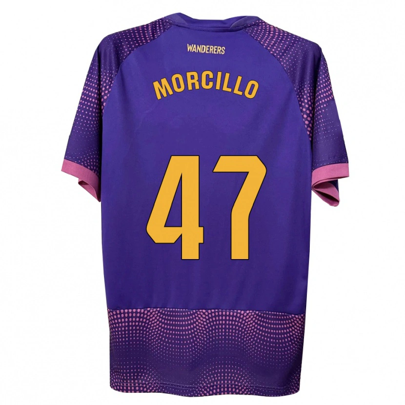 Danxen Mujer Camiseta Javi Morcillo #47 Morado Blanco Rosa 2ª Equipación 2026/27 La Camisa
