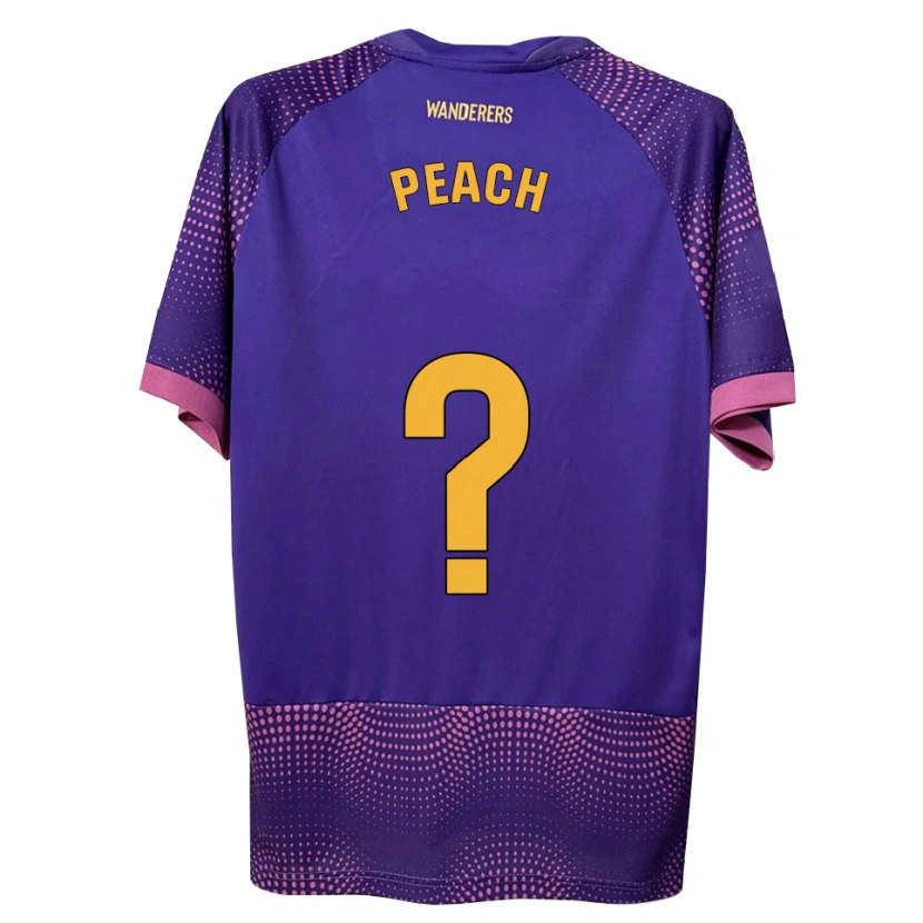 Danxen Mujer Camiseta Riley Peach #0 Morado Blanco Rosa 2ª Equipación 2026/27 La Camisa