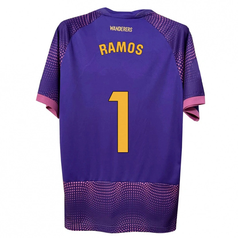 Danxen Mujer Camiseta Alejandro Ramos #1 Morado Blanco Rosa 2ª Equipación 2026/27 La Camisa