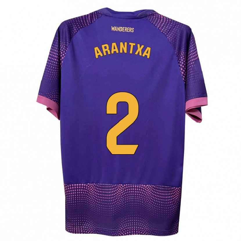 Danxen Mujer Camiseta Arantxa Perez Ochando #2 Morado Blanco Rosa 2ª Equipación 2026/27 La Camisa