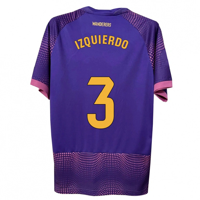 Danxen Mujer Camiseta Jairo Izquierdo #3 Morado Blanco Rosa 2ª Equipación 2026/27 La Camisa
