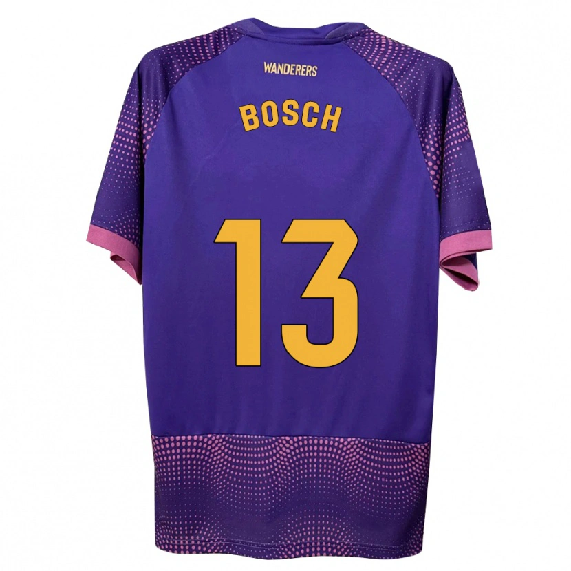Danxen Mujer Camiseta Owen Bosch #13 Morado Blanco Rosa 2ª Equipación 2026/27 La Camisa
