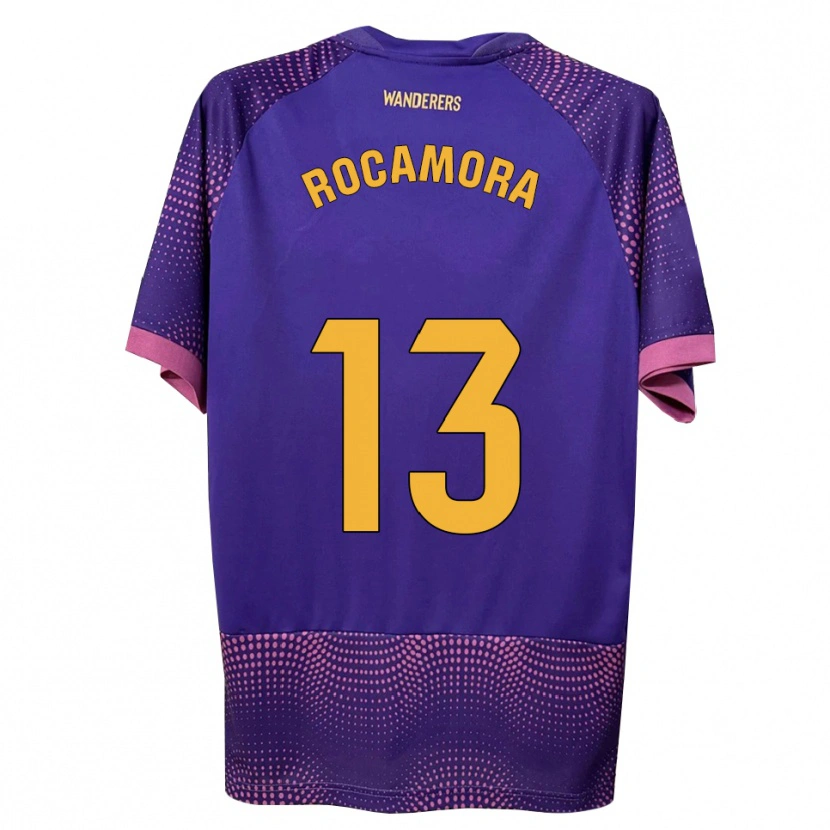 Danxen Mujer Camiseta María Rocamora Díaz #13 Morado Blanco Rosa 2ª Equipación 2026/27 La Camisa