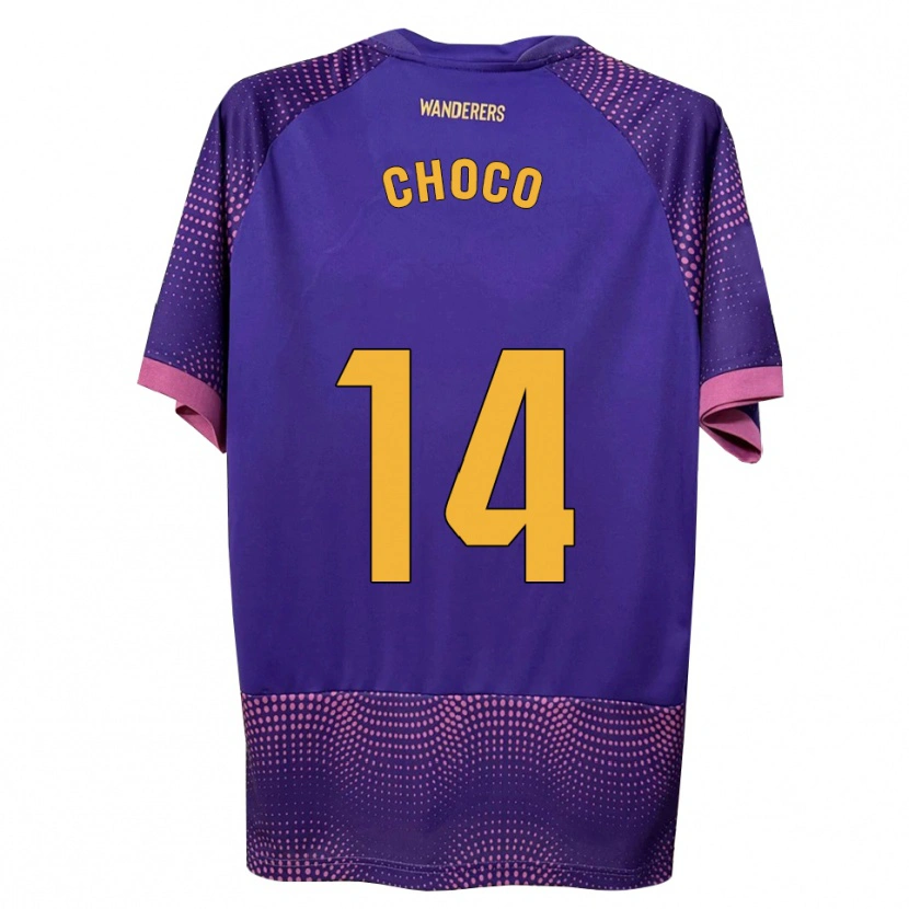 Danxen Mujer Camiseta Choco #14 Morado Blanco Rosa 2ª Equipación 2026/27 La Camisa