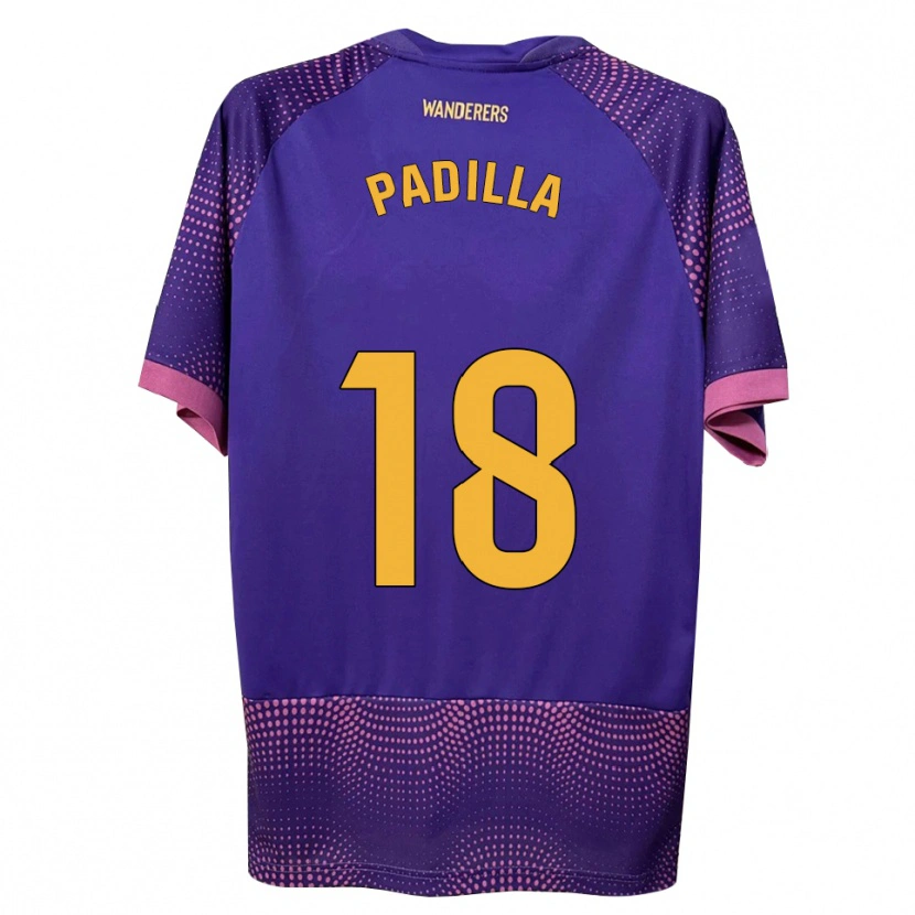 Danxen Mujer Camiseta Álvaro Padilla #18 Morado Blanco Rosa 2ª Equipación 2026/27 La Camisa