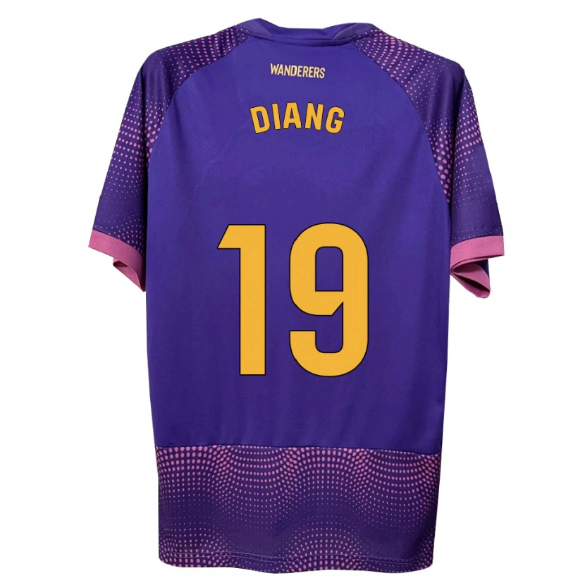 Danxen Mujer Camiseta Grady Diangana #19 Morado Blanco Rosa 2ª Equipación 2026/27 La Camisa