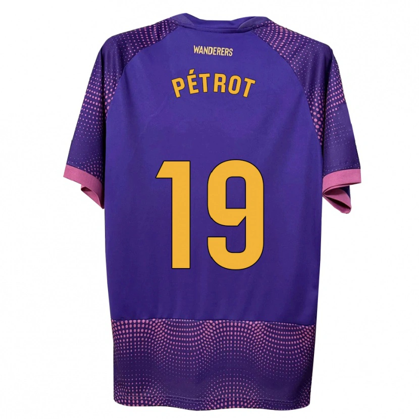 Danxen Mujer Camiseta Léo Pétrot #19 Morado Blanco Rosa 2ª Equipación 2026/27 La Camisa
