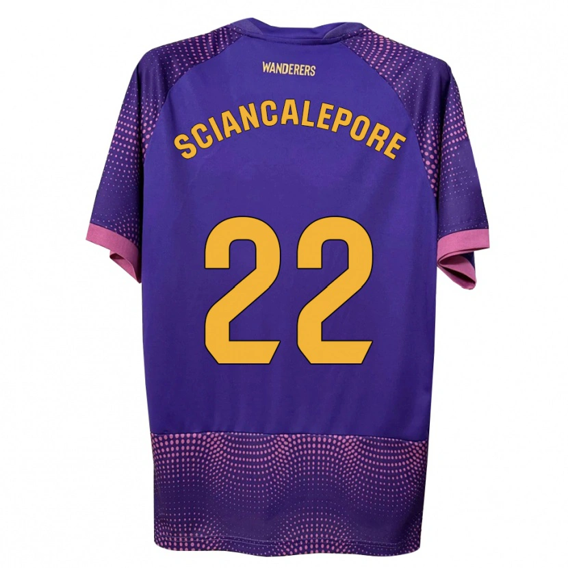 Danxen Mujer Camiseta Mateo Sciancalepore #22 Morado Blanco Rosa 2ª Equipación 2026/27 La Camisa