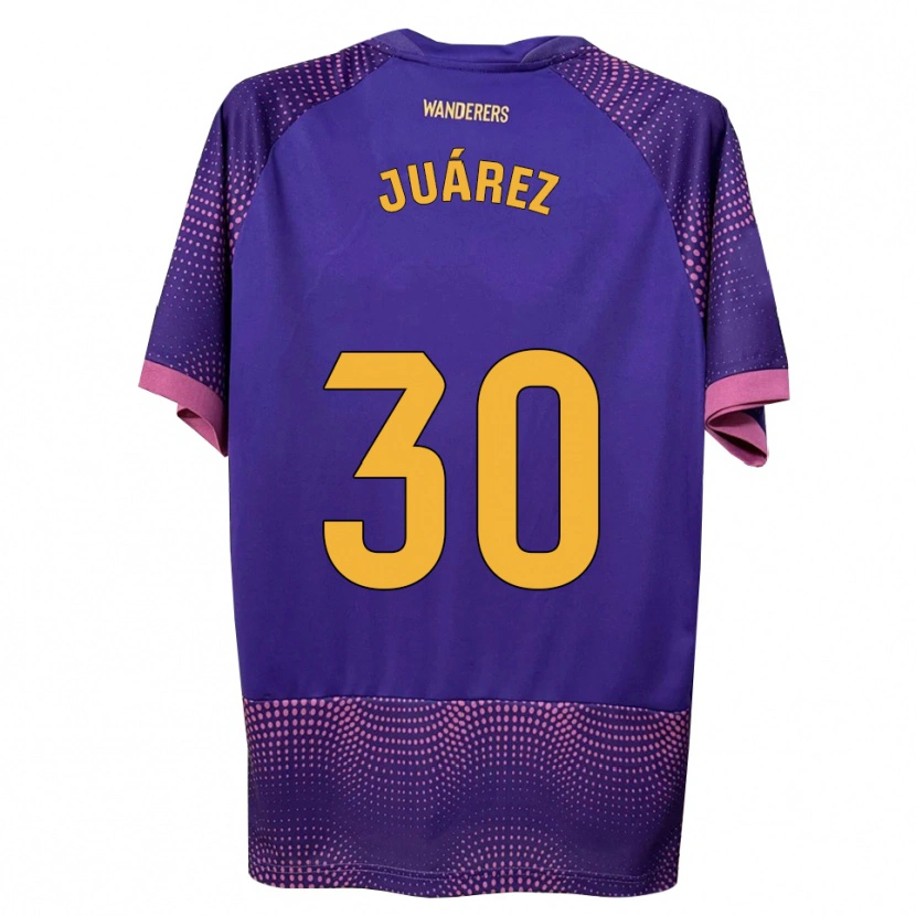 Danxen Mujer Camiseta Salva Juárez #30 Morado Blanco Rosa 2ª Equipación 2026/27 La Camisa