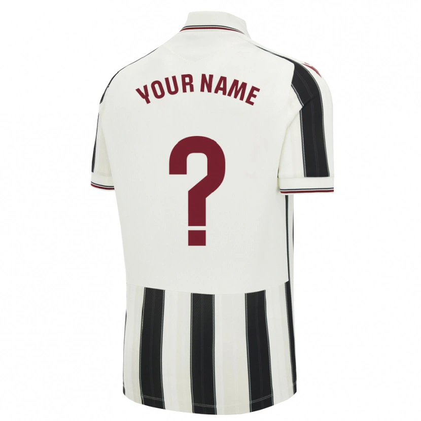 Danxen Mujer Camiseta Su Nombre #0 Negro Blanco Rojo 2ª Equipación 2026/27 La Camisa