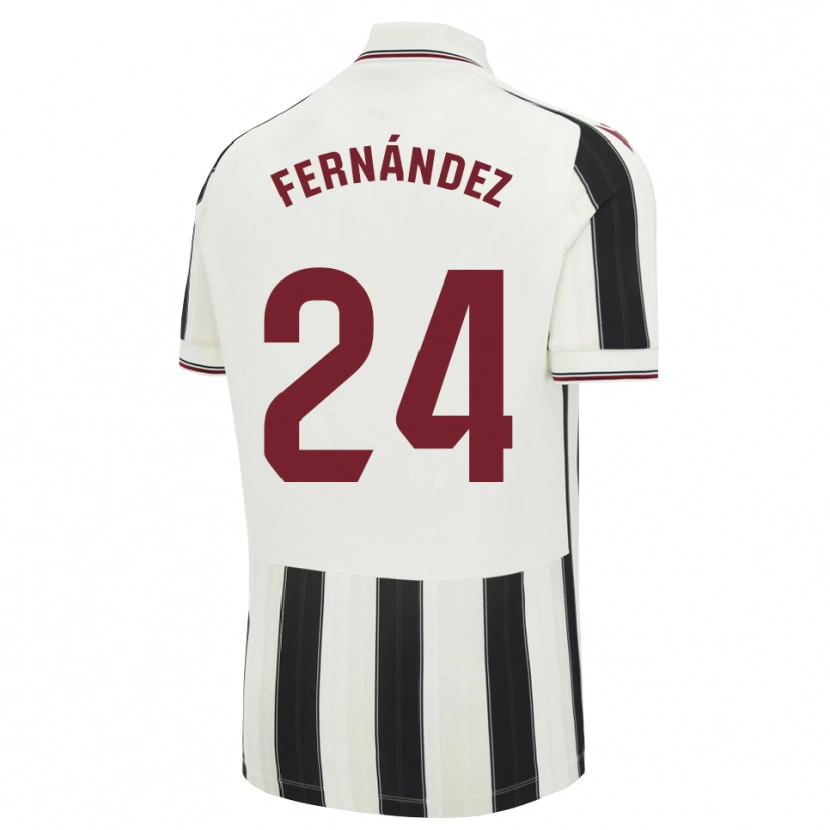 Danxen Mujer Camiseta Thiago Fernández #24 Negro Blanco Rojo 2ª Equipación 2026/27 La Camisa