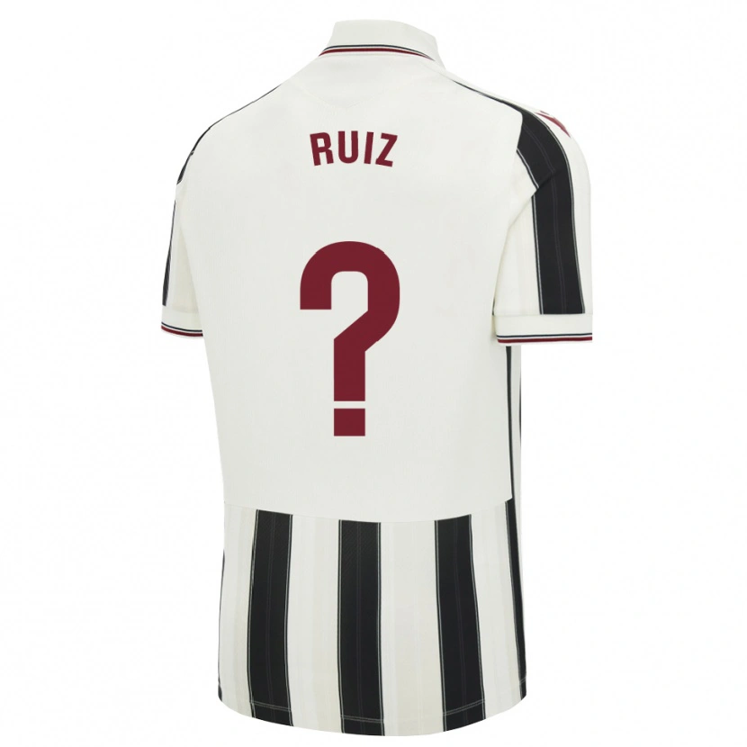 Danxen Mujer Camiseta Álex Ruiz #0 Negro Blanco Rojo 2ª Equipación 2026/27 La Camisa