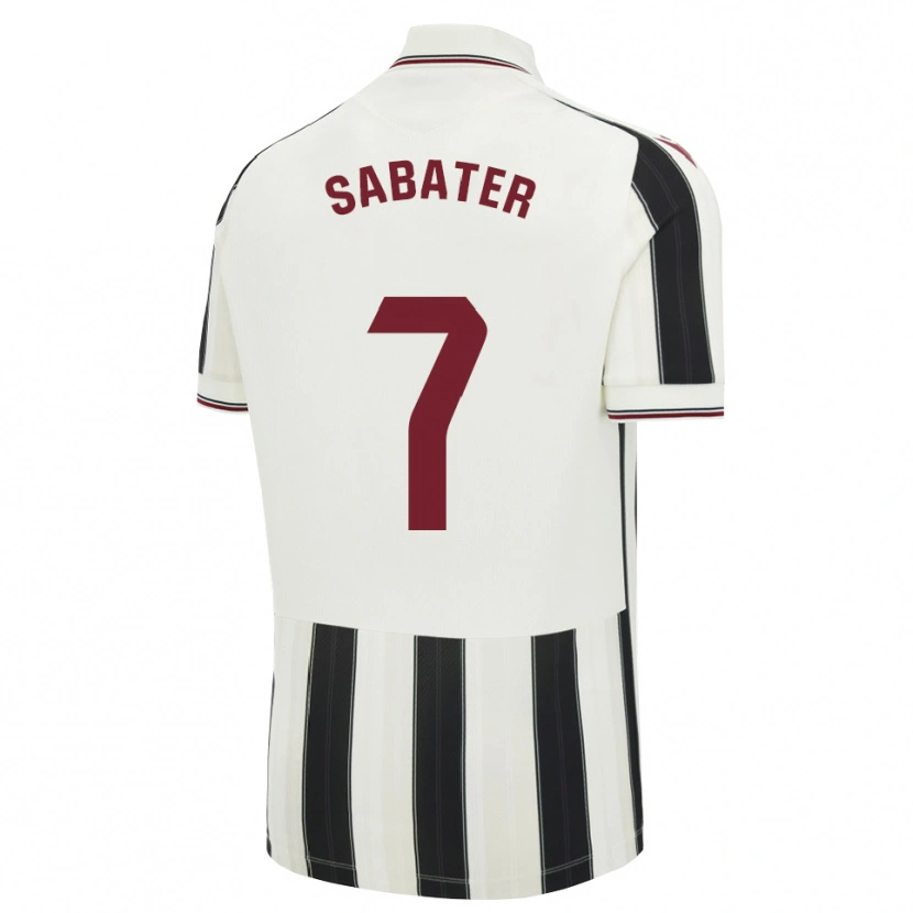 Danxen Mujer Camiseta Ethan Sabater #7 Negro Blanco Rojo 2ª Equipación 2026/27 La Camisa