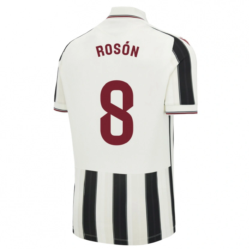 Danxen Mujer Camiseta Pablo Rosón #8 Negro Blanco Rojo 2ª Equipación 2026/27 La Camisa