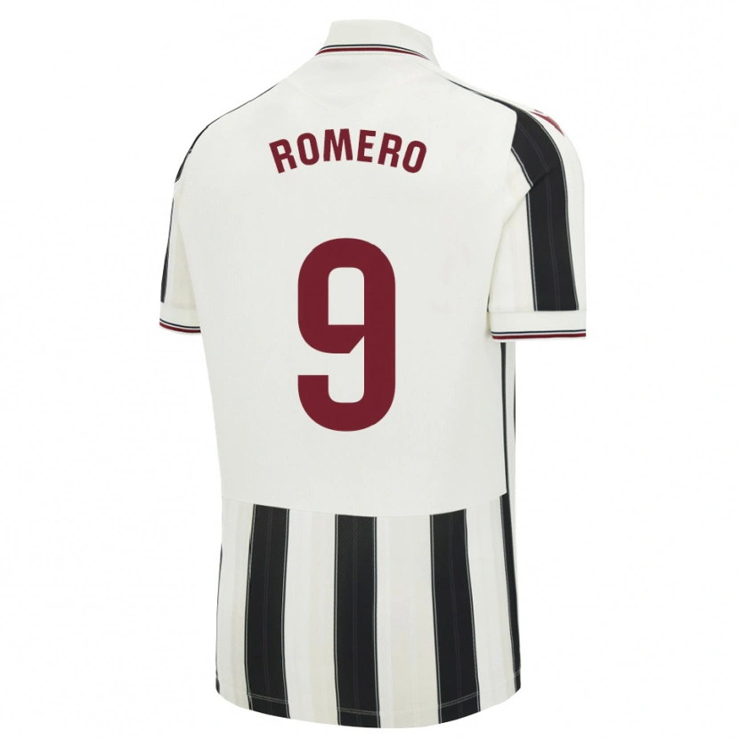 Danxen Mujer Camiseta Iván Romero #9 Negro Blanco Rojo 2ª Equipación 2026/27 La Camisa