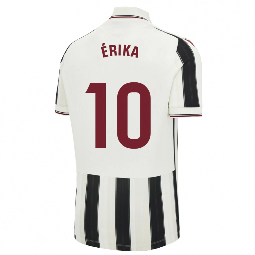 Danxen Mujer Camiseta Érika González #10 Negro Blanco Rojo 2ª Equipación 2026/27 La Camisa