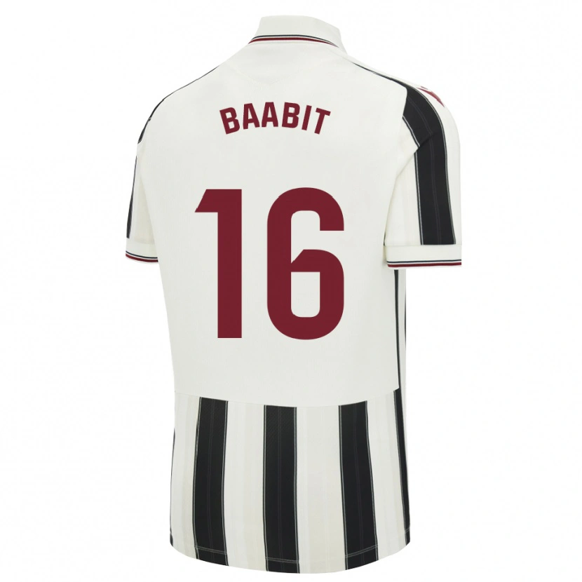 Danxen Mujer Camiseta Adam Baabit #16 Negro Blanco Rojo 2ª Equipación 2026/27 La Camisa
