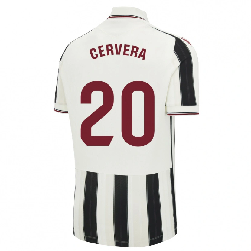 Danxen Mujer Camiseta Dani Cervera #20 Negro Blanco Rojo 2ª Equipación 2026/27 La Camisa