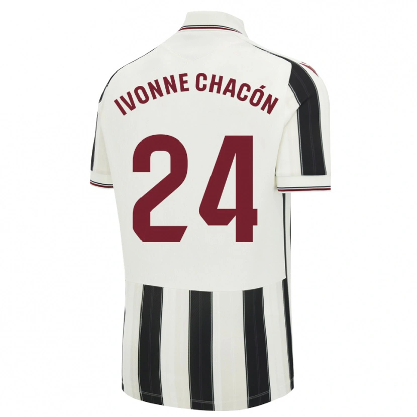 Danxen Mujer Camiseta Ivonne Chacón #24 Negro Blanco Rojo 2ª Equipación 2026/27 La Camisa