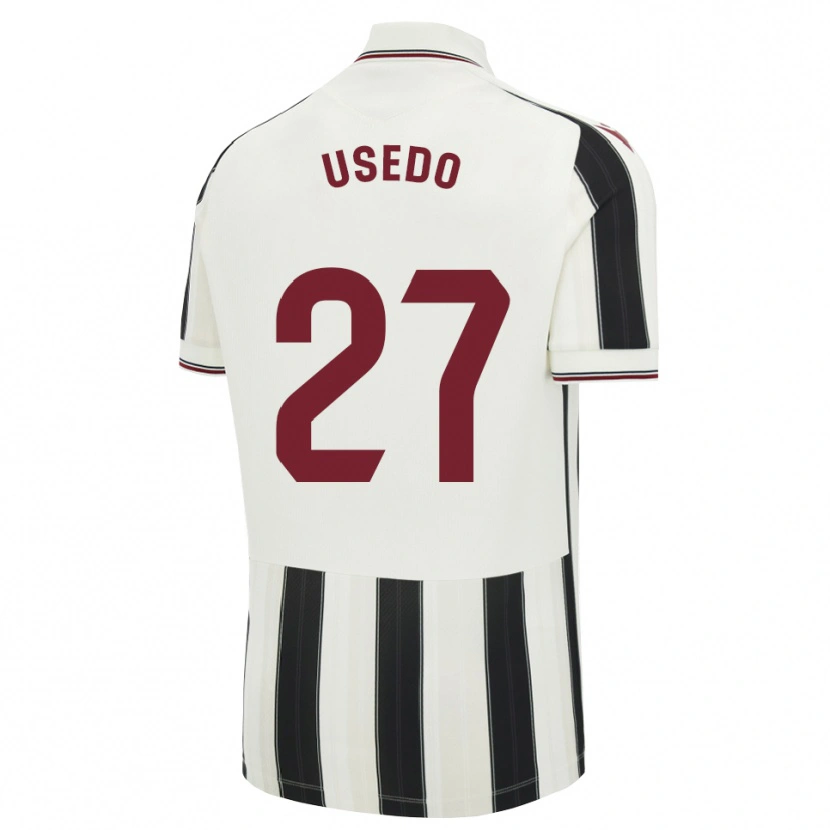 Danxen Mujer Camiseta Manel Usedo #27 Negro Blanco Rojo 2ª Equipación 2026/27 La Camisa