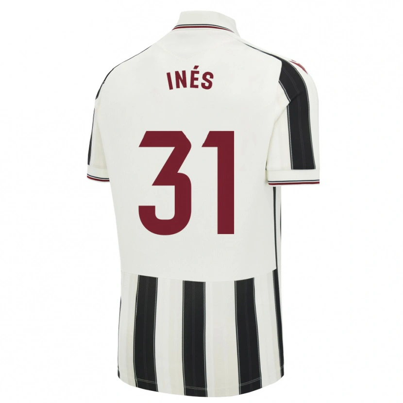 Danxen Mujer Camiseta Inés Rizo #31 Negro Blanco Rojo 2ª Equipación 2026/27 La Camisa