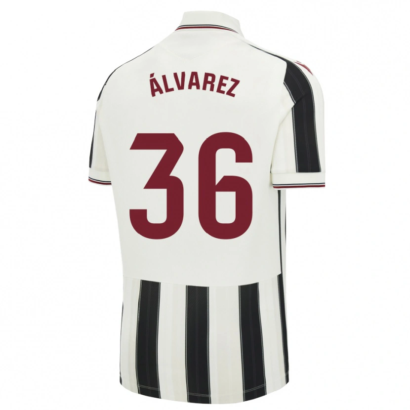 Danxen Mujer Camiseta Anna Álvarez #36 Negro Blanco Rojo 2ª Equipación 2026/27 La Camisa