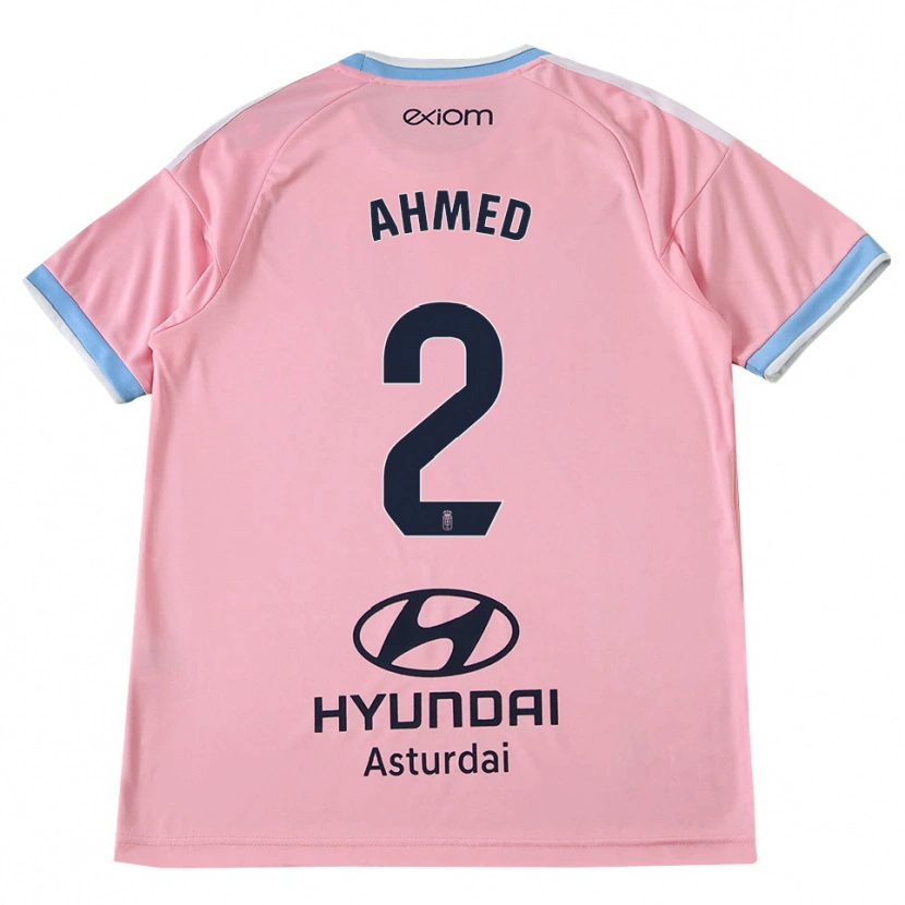 Danxen Mujer Camiseta Aisar Ahmed #2 Azul Aciano Rosa 2ª Equipación 2026/27 La Camisa