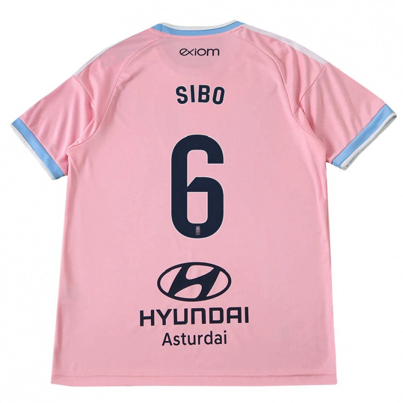 Danxen Mujer Camiseta Kwasi Sibo #6 Azul Aciano Rosa 2ª Equipación 2026/27 La Camisa