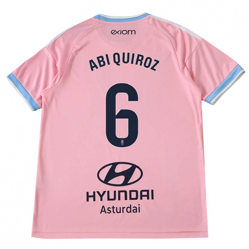 Danxen Mujer Camiseta Abi Quiroz #6 Azul Aciano Rosa 2ª Equipación 2026/27 La Camisa