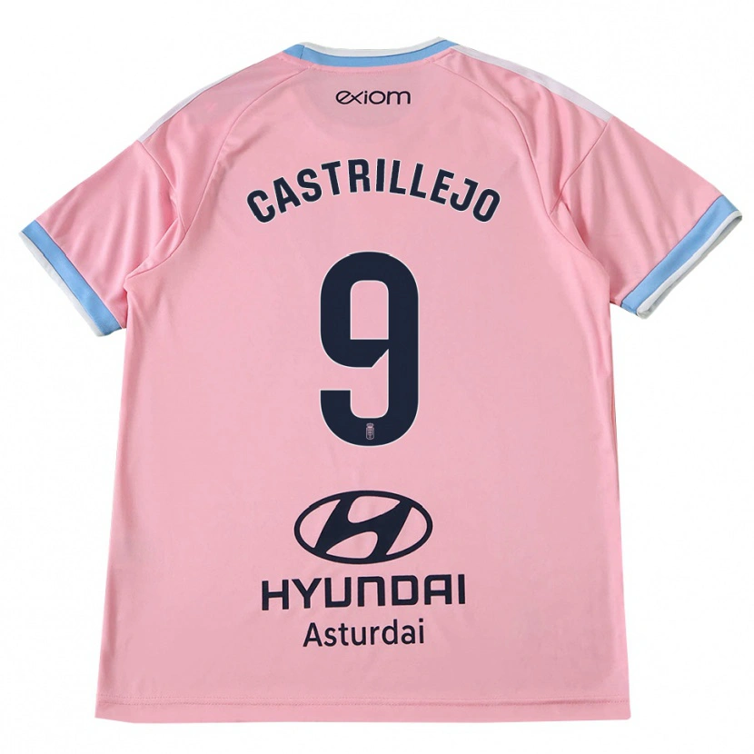 Danxen Mujer Camiseta Guillermo Castrillejo #9 Azul Aciano Rosa 2ª Equipación 2026/27 La Camisa