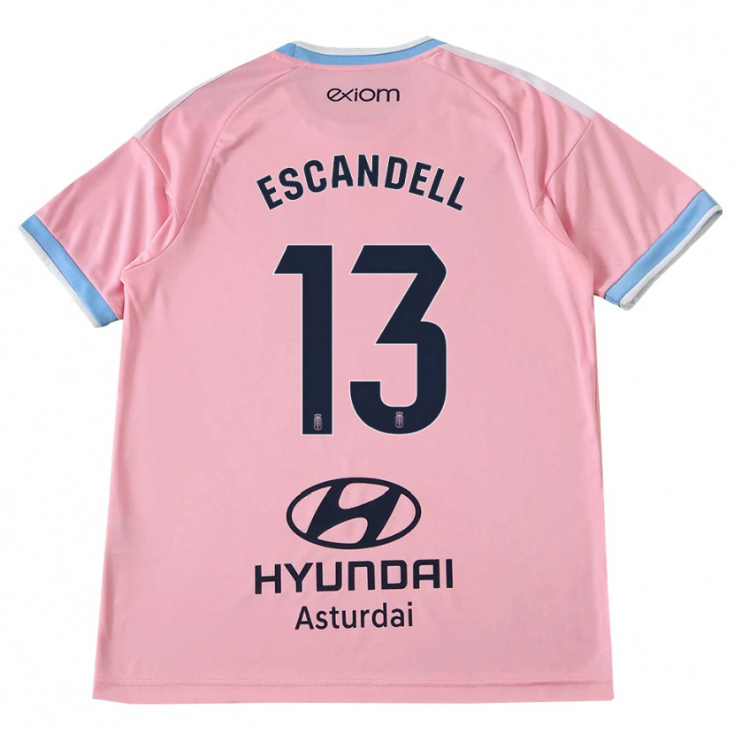 Danxen Mujer Camiseta Aarón Escandell #13 Azul Aciano Rosa 2ª Equipación 2026/27 La Camisa