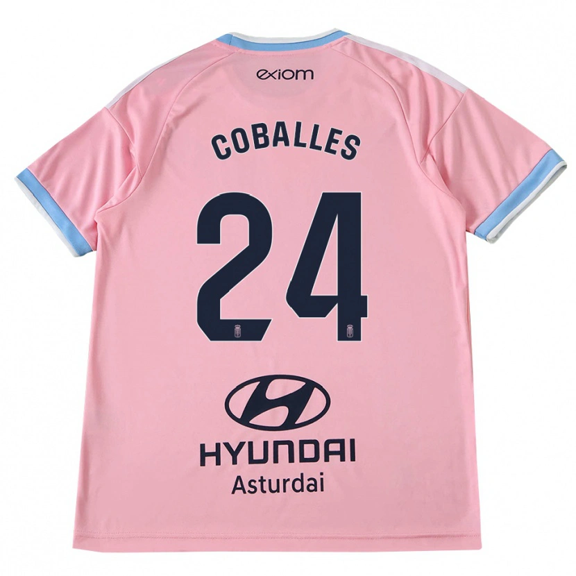 Danxen Mujer Camiseta Jaime Coballes #24 Azul Aciano Rosa 2ª Equipación 2026/27 La Camisa