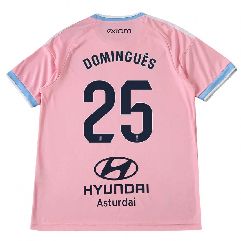 Danxen Mujer Camiseta Brandon Dominguès #25 Azul Aciano Rosa 2ª Equipación 2026/27 La Camisa