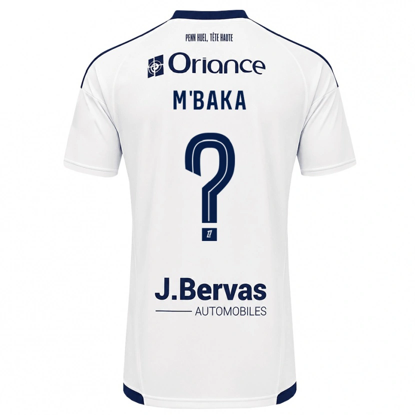 Danxen Mujer Camiseta Sacha M'baka #0 Azul Marino Blanco 2ª Equipación 2026/27 La Camisa