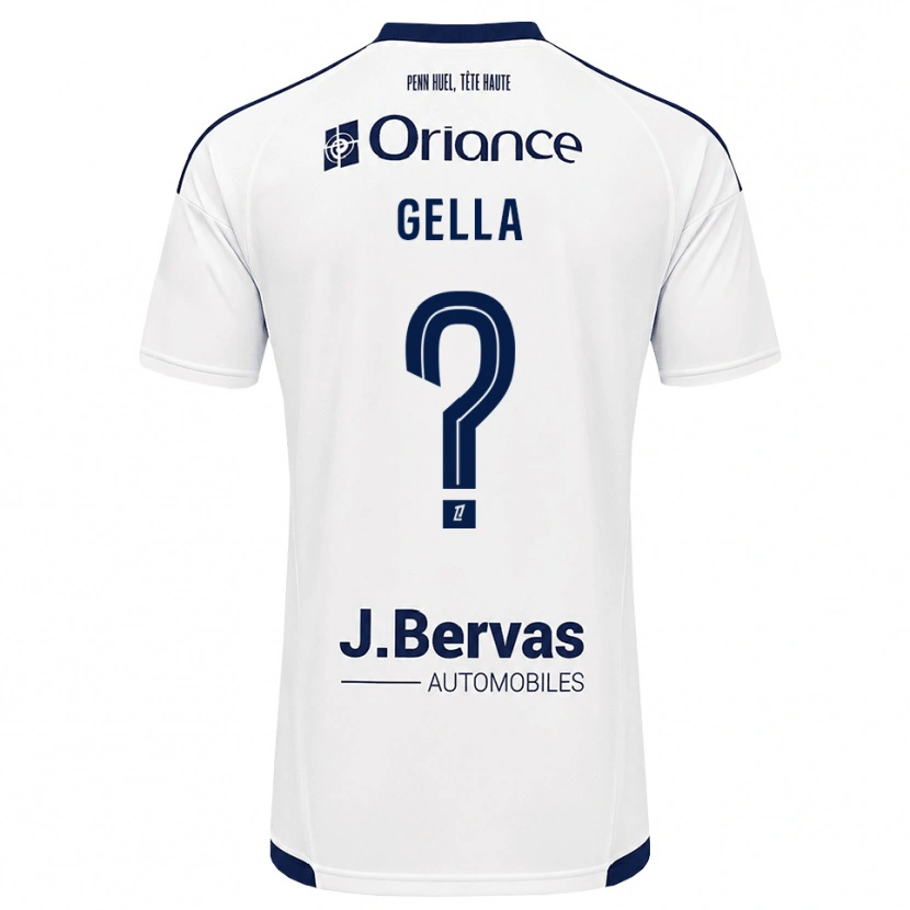 Danxen Mujer Camiseta Evaelle Gella #0 Azul Marino Blanco 2ª Equipación 2026/27 La Camisa